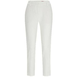 Slim-fit broek met ritsen onderaan de pijpen