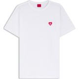 HUGO - Damacia_6 - T-shirt - Rood/Wit