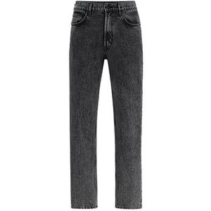 Regular-fit regular-rise jeans van grijs denim