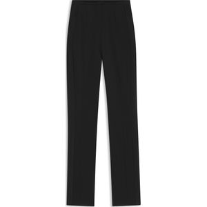 Regular-fit smokingpantalon in een twill van scheerwol