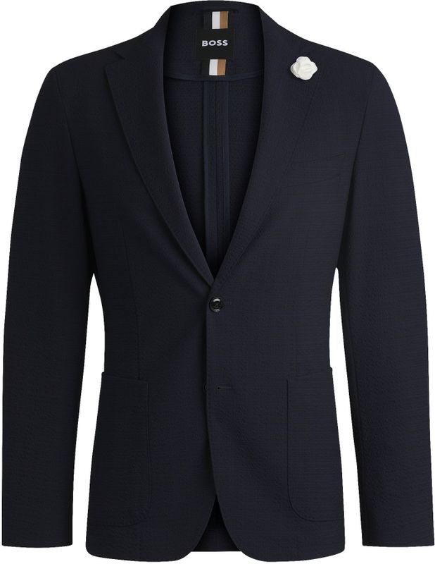 Boss - Blazer - Blauw - Heren - Slim Fit