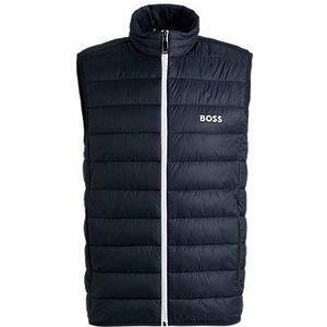 Waterafstotende bodywarmer met logodetail