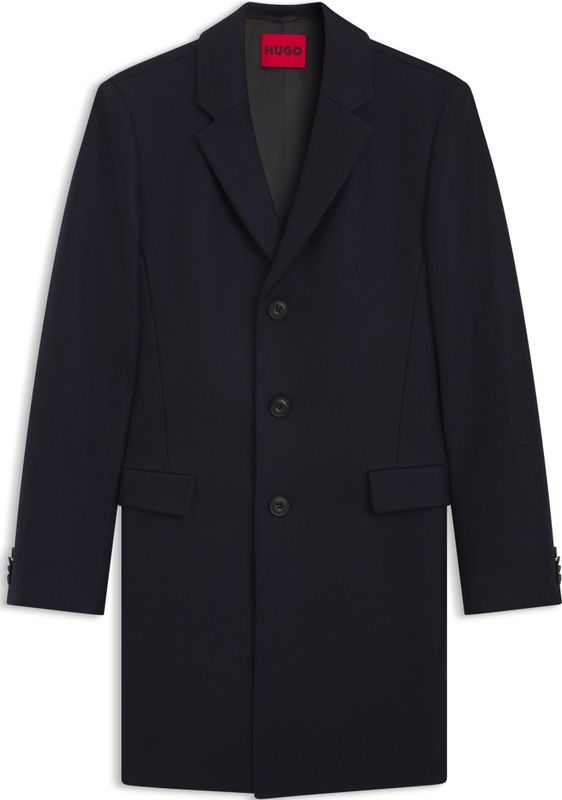 Hugo Boss - Migor Coat - Tussenjas - Blauw - Wolmix