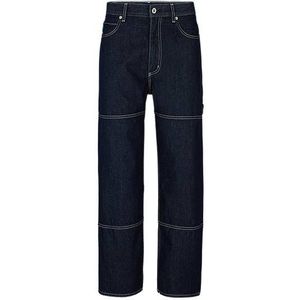 Baggy-fit jeans in carpenterstijl van rinse-washed denim