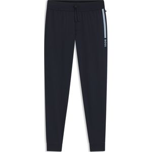 Trainingsbroek van katoenen badstof met logoprint