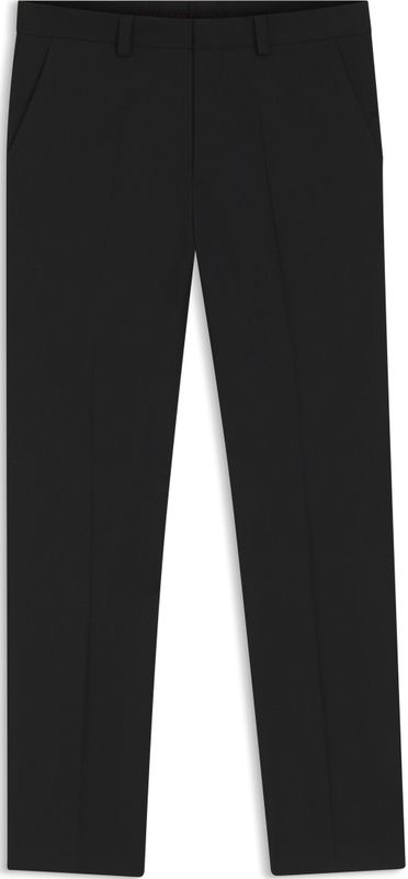 HUGO - Broek Tom253X - Zwart - Casual - Sportief - Wol - Klassiek