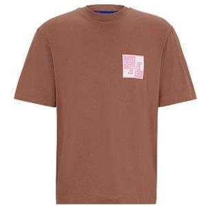 T-shirt met korte mouwen en kenmerkende print van katoenen jersey