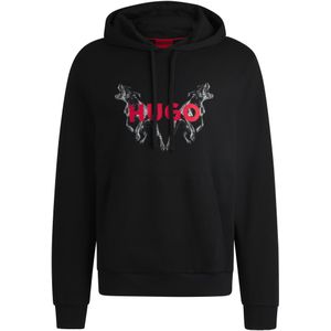 HUGO - Dueleyo - Hoodie - Katoen - Normale Pasvorm - Dierenprints