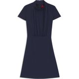 HUGO - Kimeni - Jurk - Navy - Knielengte - Getailleerd