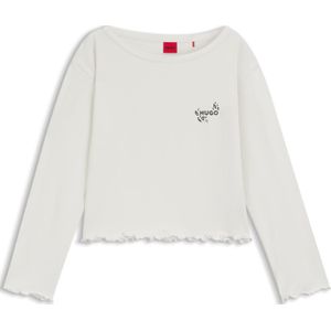 HUGO - Pyjamashirt - Stretchjersey - Met Logo-artwork