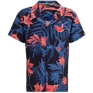 Regular-fit beach shirt with seasonal print