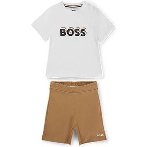 Kinderset van short en T-shirt van katoen met logodetails