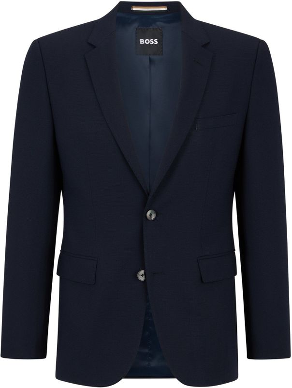 BOSS - Jasper - Colbert - Regular Fit - 2-knoops - Fijn Structuurpatroon