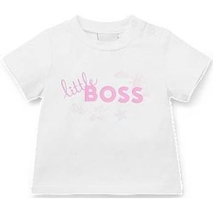 T-shirt voor baby’s van stretchkatoen met logoprint