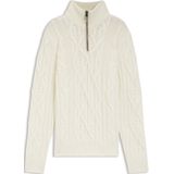 BOSS - Gebreide Trui - Ritskraag - Scheerwol en Kasjmier