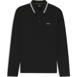 Polo van katoenpiqué met contrastlogo