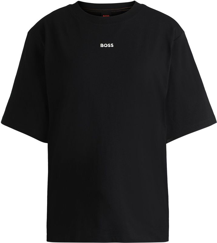 Open White - T-shirt - Met Wijde Mouwen - Ronde Hals - Logoprint