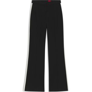 HUGO - Pantalon 'Hizana' - Zwart - Loosefit - High Waist