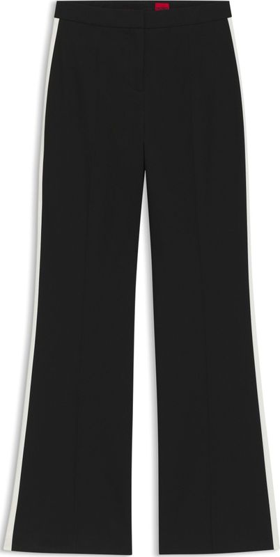 HUGO - Pantalon 'Hizana' - Zwart - Loosefit - High Waist