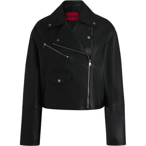 Hugo - Laridas - Leren Jas - Zwart - 100% Lam Leer