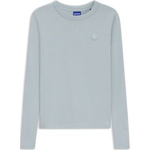 HUGO Womenswear - Top - Zwart - Katoen - Lange Mouwen