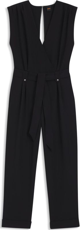 BOSS - Jumpsuit Deviane - Zwart - Casual - Polyester - Mouwloos