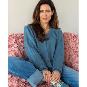 Vest + Singlet | Jeans Blauw