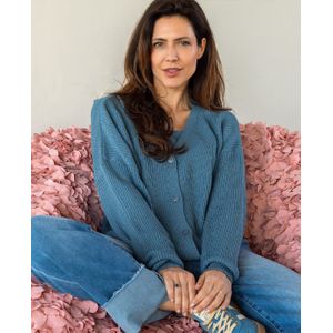 Vest + Singlet | Jeans Blauw