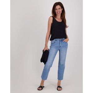 Pant Flare 7/8 Stretch Denim | Medium Denim Blue