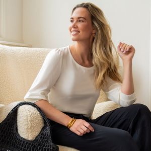 Top Marlene | Porselein wit