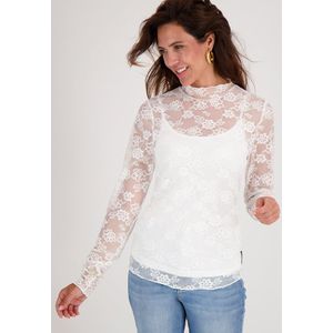 Top Lace | Porselein wit