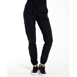 Pant Cargo | Zwart - Travelstof van Je m'appelle
