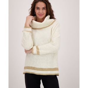 Pull Knitted | Ecru Melange/Gold