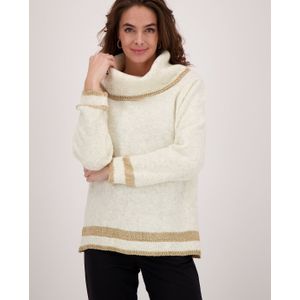 Pull Knitted | Ecru Melange/Gold