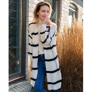 Vest Robine | Naturelle/Zwart