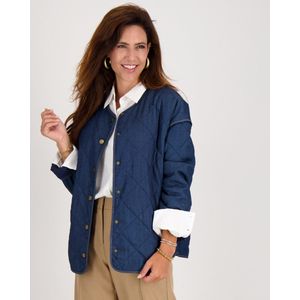 Jacket Quilted | Dark Blue Denim