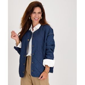 Jacket Quilted | Dark Blue Denim