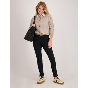 Pant Regular 2.0 Brushed | Zwart - Travelstof van Je m'appelle