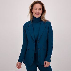 Blazer Moyen | Blue Opal - Travelstof van Je m'appelle
