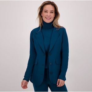 Blazer Moyen | Blue Opal - Travelstof van Je m'appelle