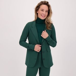 Blazer Moyen | Bottle Green - Travelstof van Je m'appelle