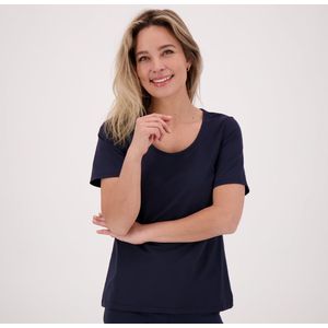 Tee Basic | Donkerblauw - Travelstof van Je m'appelle