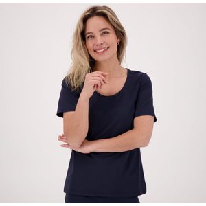 Tee Basic | Donkerblauw - Travelstof van Je m'appelle