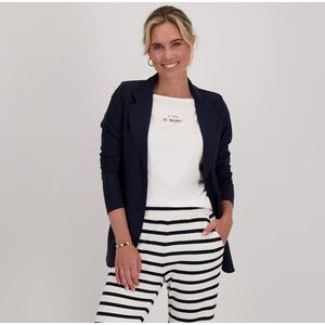 Blazer Perfecte | Donkerblauw - Travelstof van Je m'appelle