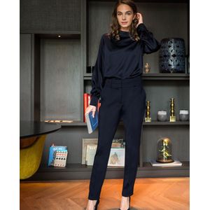 Pant Chino Premium | Donkerblauw - Travelstof van Je m'appelle