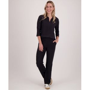 Pant Jasmin ++ | Zwart - Travelstof van Je m'appelle