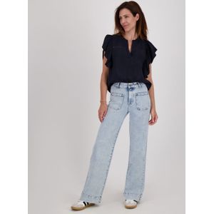 Pant Straight Stretch Denim | Light Blue Denim