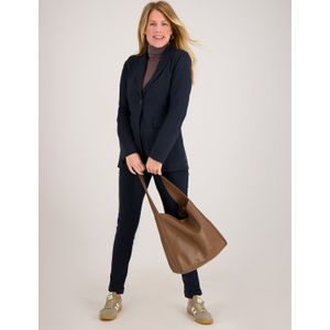 Pant Regular 2.0 Brushed | Donkerblauw - Travelstof van Je m'appelle