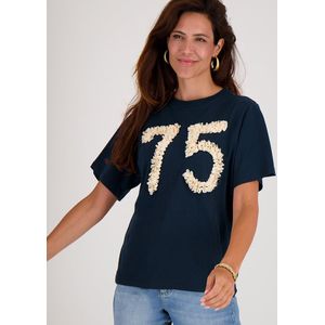 Tee Flower | Donkerblauw