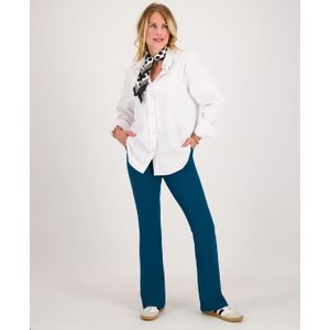 Pant Flare | Moroccan Blue - Travelstof van Je m'appelle